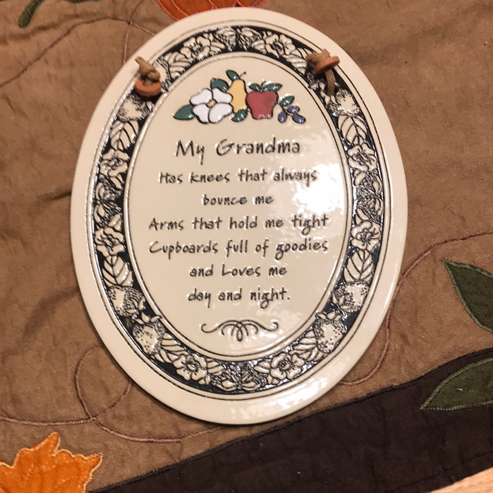 Gramdma ceramic plaque perfect  for the holidays